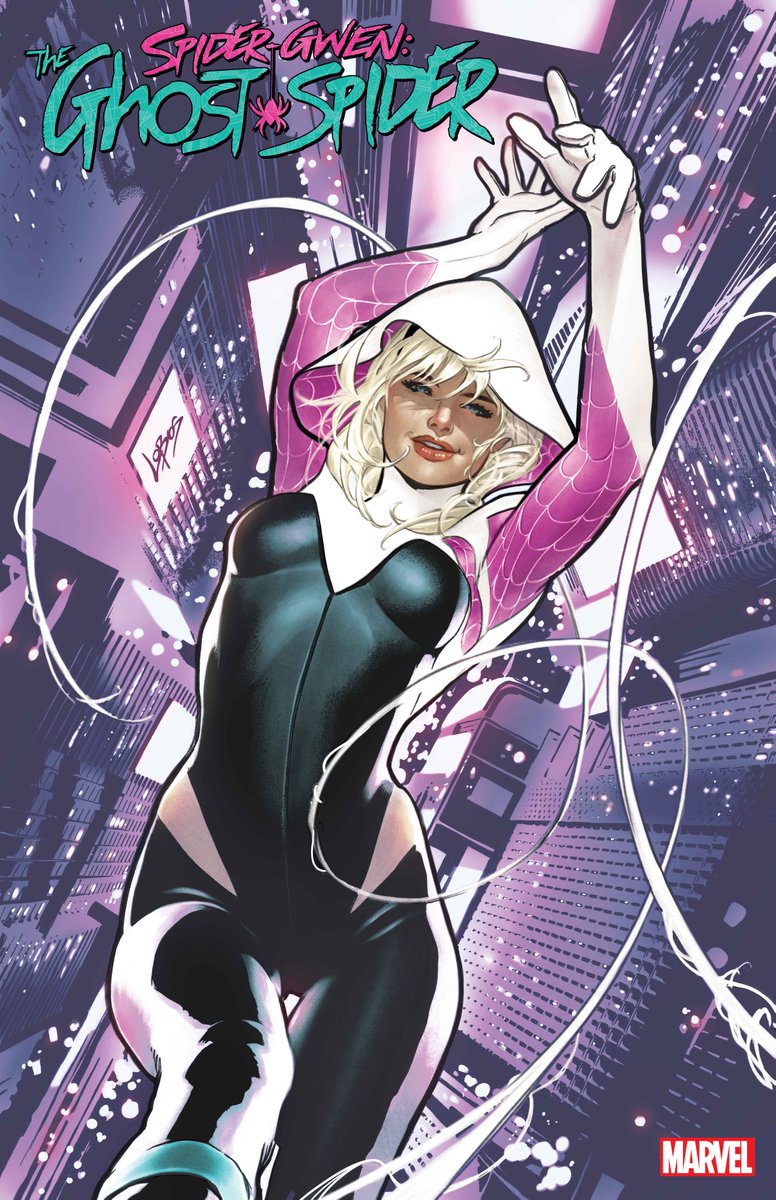 Get ready for Gwen's big move to the 616 with 'Spider-Gwen: The Ghost Spider' #1 variant covers by Jenny Frison and Pablo Villalobos. Read more: spr.ly/6017ZQZO5