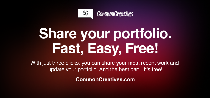 CommonCre8's tweet photo. Did you know you can share and update your portfolio for FREE? With a https://t.co/TZdtQuAUQl account, you can update the world on what you have been creating, make new connections, and let the world know you are open for freelance - all for $0.
Add a portfolio item, start today! https://t.co/MuFMGk34I5