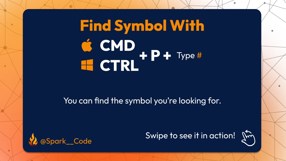 Spark__Code's tweet image. #vscode shortcuts you didn't know you needed!
#Part 16

#SparkCode #tech #SoftwareDevelopment #WebsiteDevelopment #mobiledevelopmentcompany #SoftwareEngineering #DreamsComeTrue #creativity #GraphicDesign #programming #development #exciting #inspiration