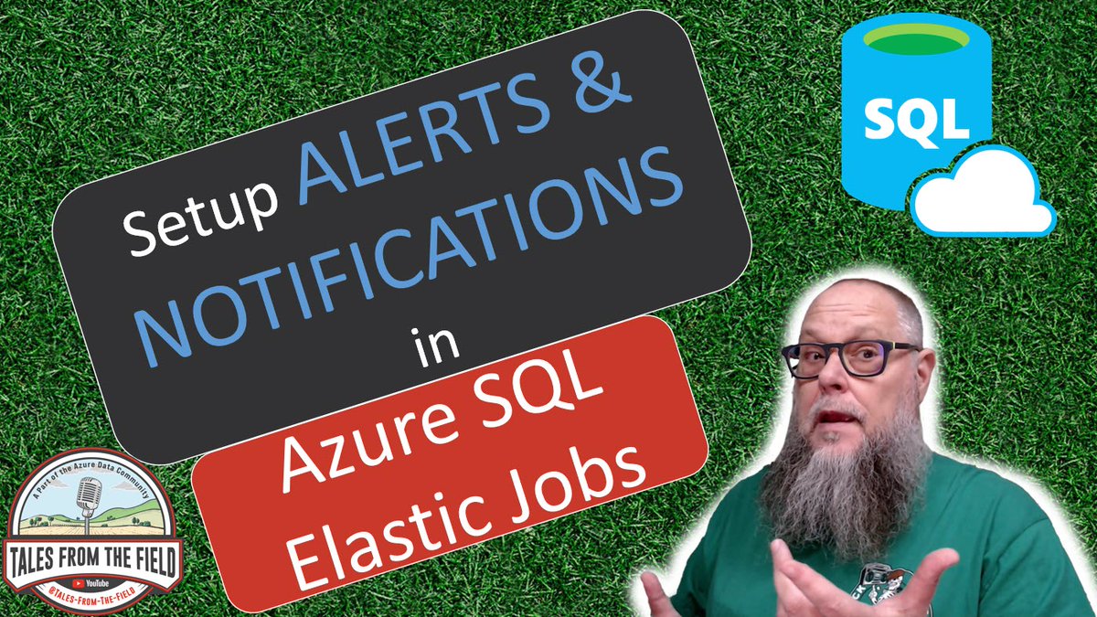 Our Latest MS Tech Bits is LIVE! @DBABullDog presents Introduction to Alerting & Scaling Elastic Jobs in Azure SQL! Link: youtube.com/watch?v=k1qFkT… cc @SQLBalls @JoshLuedeman @BradleySchacht @neeraj_jhaveri @nodestreamio