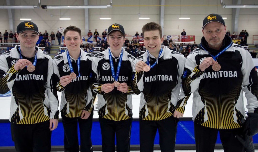 Congratulations @TeamJFreeman1 on winning bronze at the 2024 New Holland U-21 Canadian Curling Championships! Manitoba is so proud🥉👏🏻 #TeamManitoba 💛🦬🤎