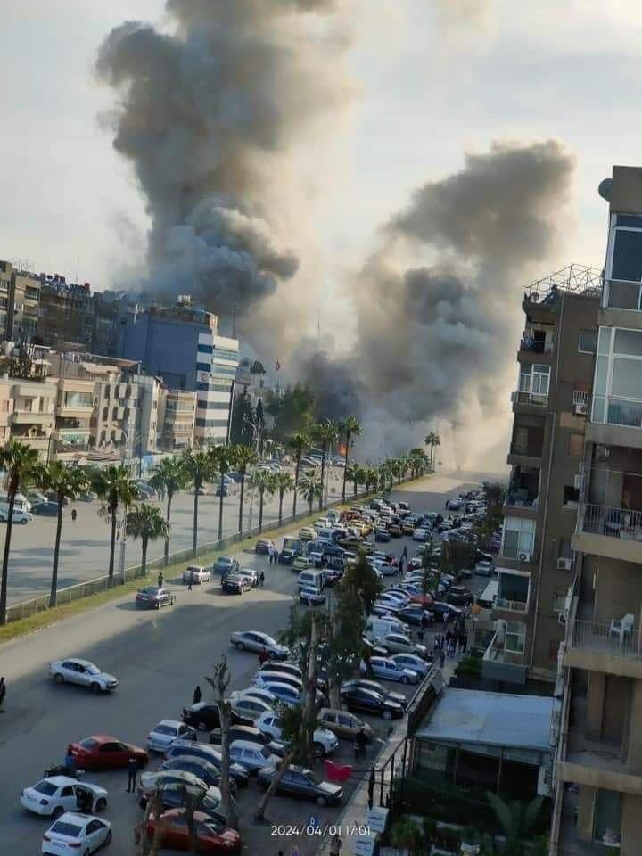 jurgen_nauditt's tweet photo. ❗️Israeli planes struck the Iranian embassy in Damascus (more precisely, the building next to the embassy, ​​damaging the embassy building itself). As a result, several leaders of the Iranian Revolutionary Guard, led by Mohammad Reza Zahedi, leader of the Quds Force, were killed. https://t.co/GUsV9agk3T