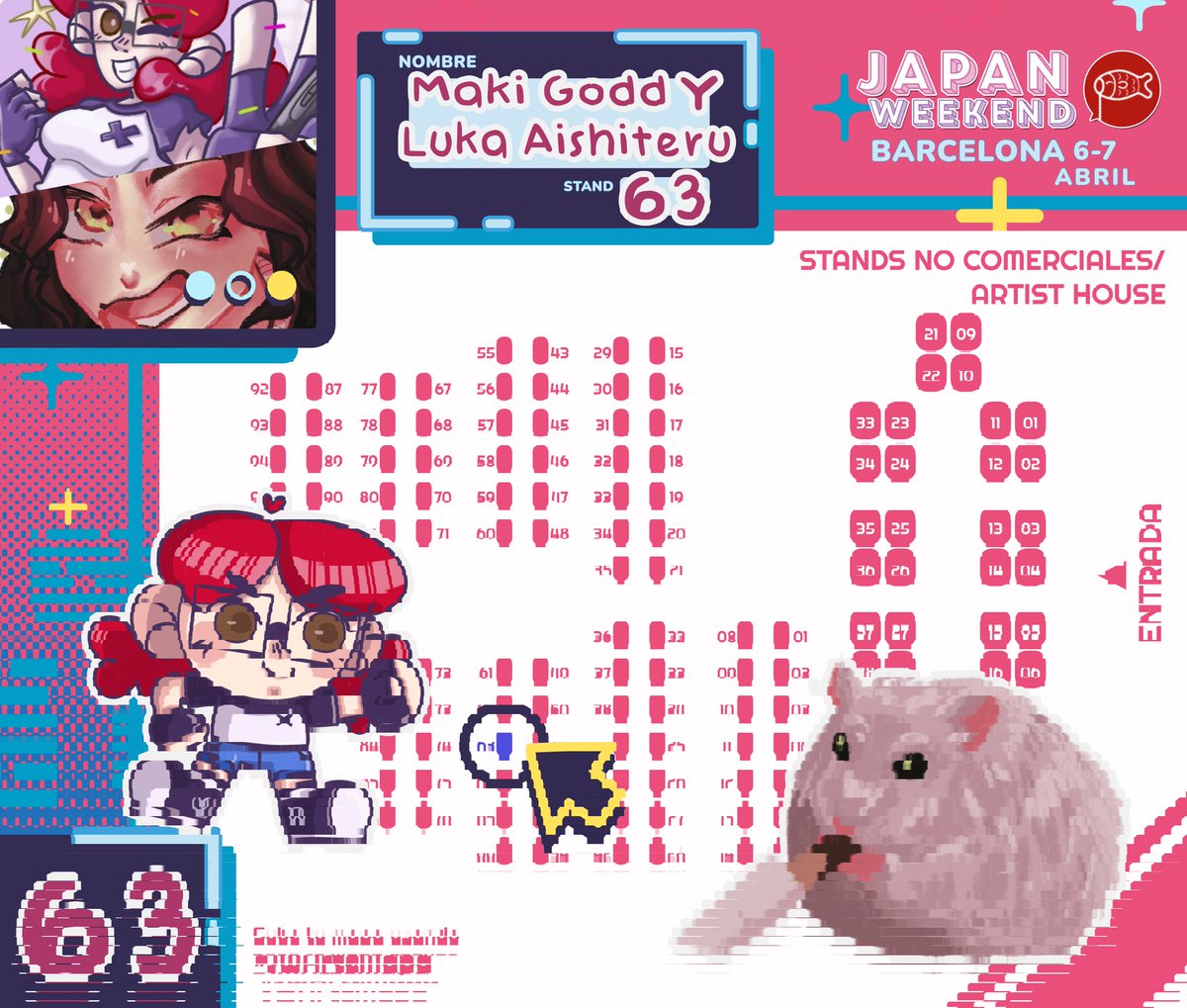 Maki_Godd's tweet photo. @JW_Arte HOLIII SOY MAKII y estare en el stand 63 de la zona No comercial! Con mi compi luka! Si te molan los videojuegos, vocaloids y animes chulescos puede que tenga algo que te interese!
TAMBIÉN ESTAMOS ORGANIZANDO UN ARTIST RALLY DE MAGICAL GIRLS!!!
(Mas productos abajo) https://t.co/omVWvclcKz