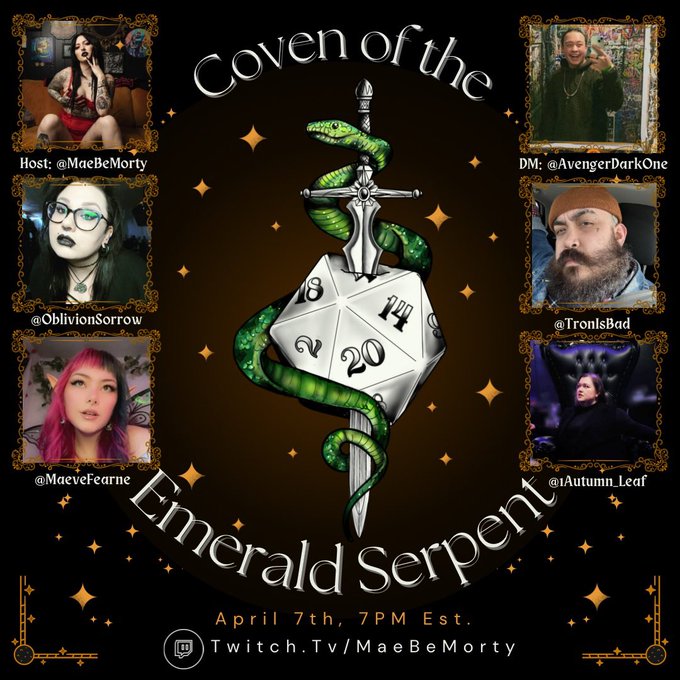 I&rsquo;m so excited to share my newest project, Coven of the Emerald Serpent !   This will be an educational