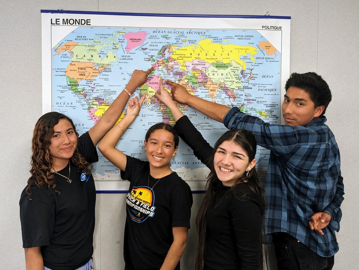 PVHS French Students Earn Global Navigator Scholarships - Pioneer Valley High School French III students, Ivan Enriquez, Lily Pacheco, Catherine Pille and Tracy Rodriguez, have been awarded CIEE Global Navigator Scholarships. smjuhsd.org/sys/content/ne…