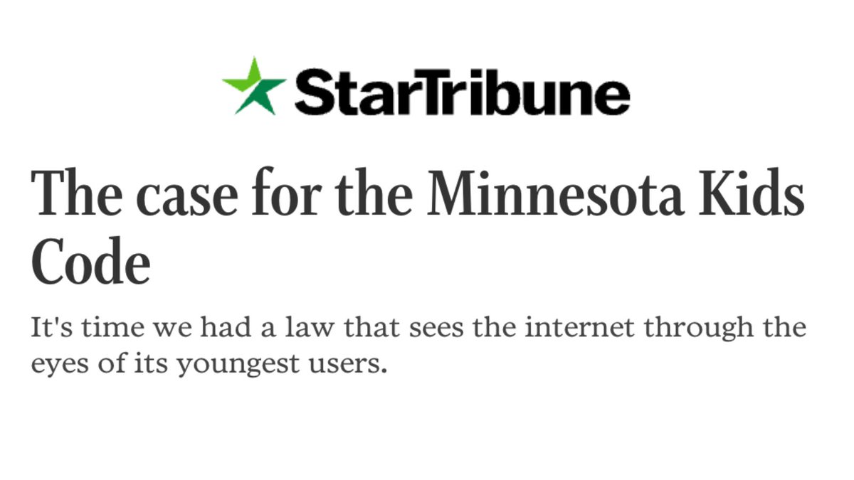 'Our kids' safety isn't up for negotiation. In a world where algorithms seek to define so much of our children's self-worth, it's our duty as parents to push back” - @RebeccaShlafer🔥

ALL kids deserve safety & privacy online. Time for #mnleg to act on #MNKidsCode!