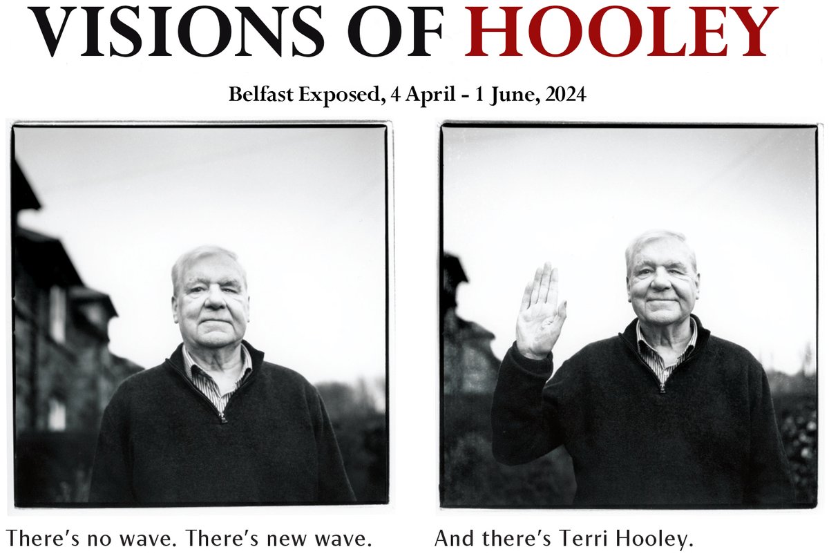 Visions of Hooley: a story in photos of Terri Hooley in his 75th year. New portraits & historic shots of a record shop champ and activist. Images of his co-conspirators plus the memorable style of the Good Vibes world. Presented by Belfast Exposed & @stu_bailie. Launches 4 April.