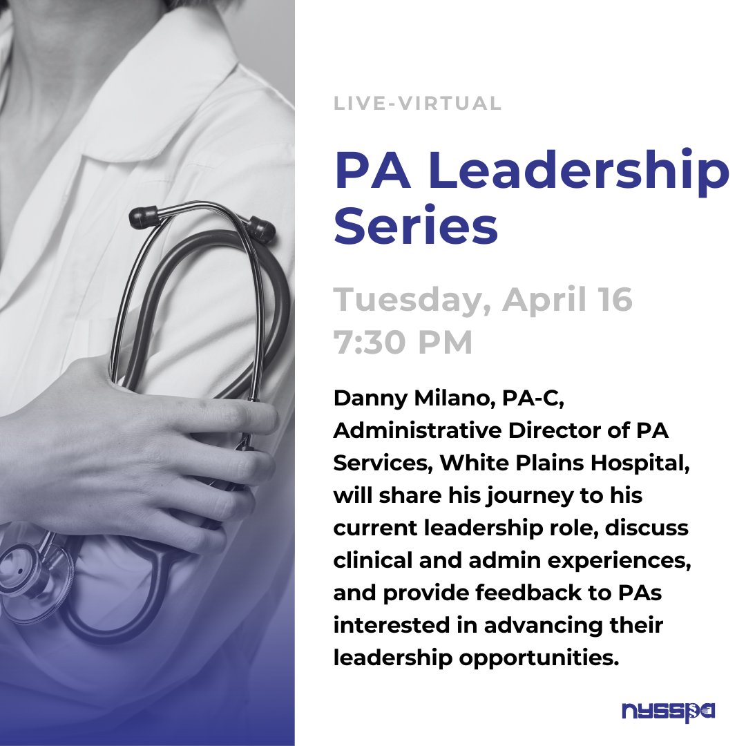 Don’t forget to register for the PA Leadership Series on Tuesday, April 16! To learn more and register, please click the link: bit.ly/3xkAIpP