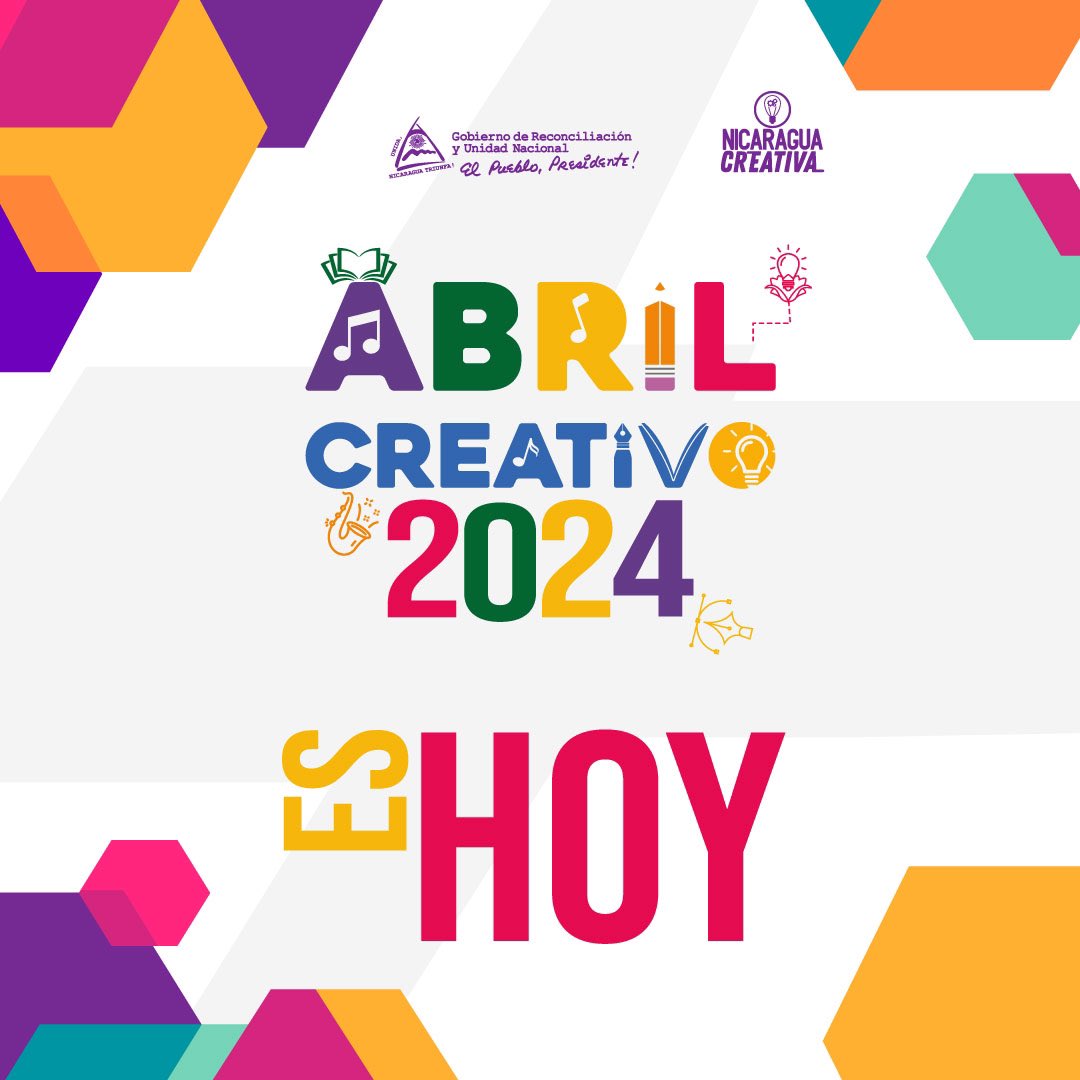 Es hoy 🤩🎊
¡Abril creativo ha llegado! 
Bienvenido abril.