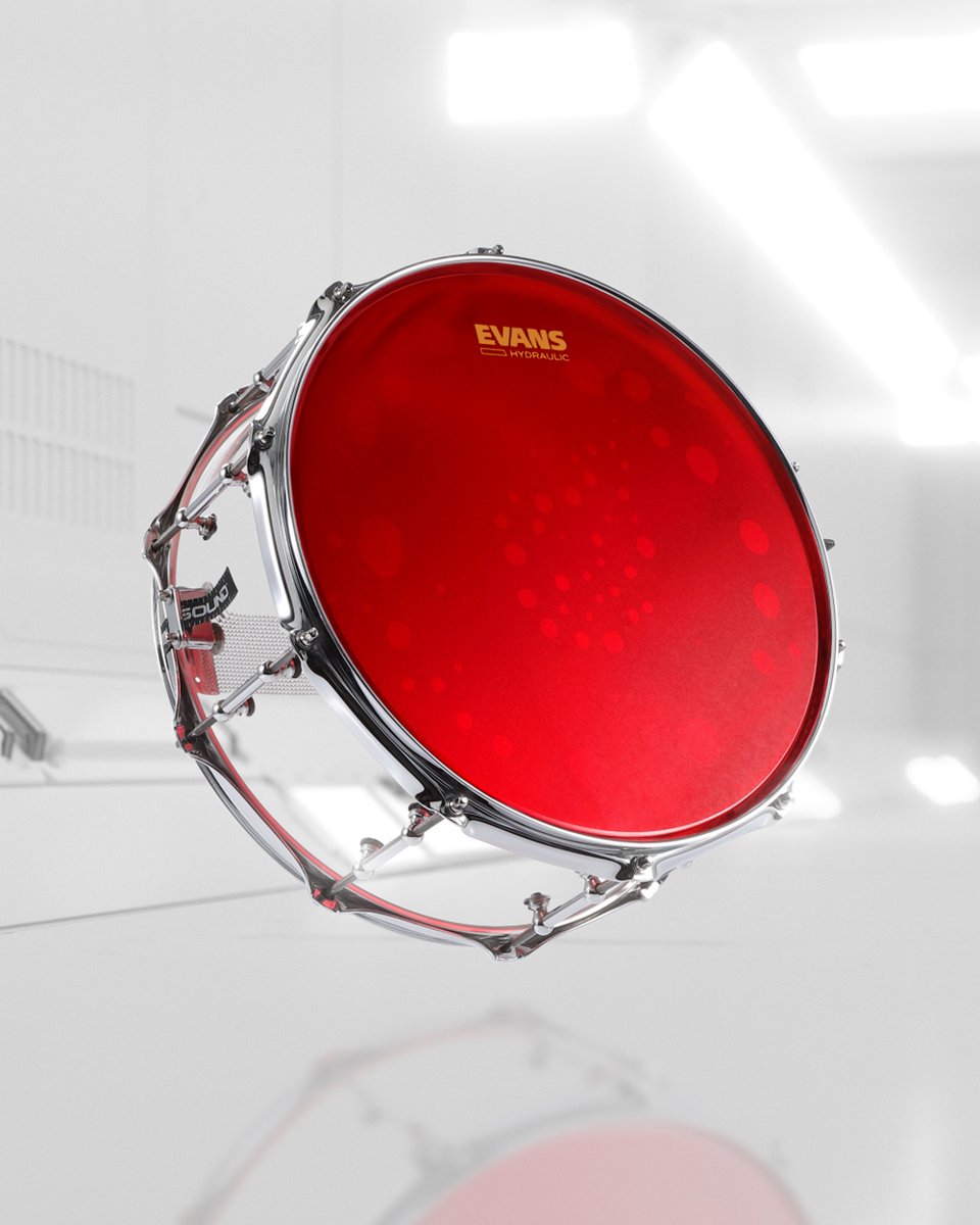 Featuring two-ply construction, oil in between the plies, and a light coating, EVANS Coated Hydraulic Snare drumheads offer fat and punchy tone, reminiscent of 70's setups. Available in Red and Blue. Add some color to your setup today at ddar.io/hydro