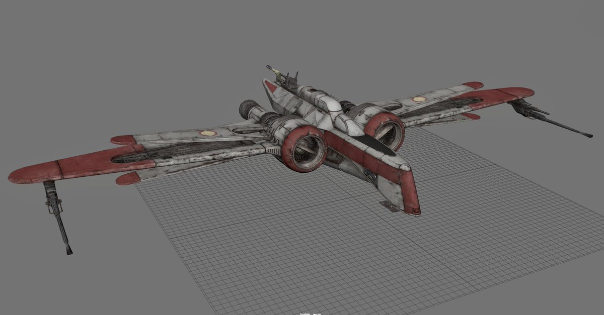 NikkiAzzopardi's tweet photo. Started working on this piece again and wrapped up my arc-170 over the weekend!
#gamedev #UnrealEngine #3Dartist #StarWars #clonewars #arc170 https://t.co/NBkXMvReWA
