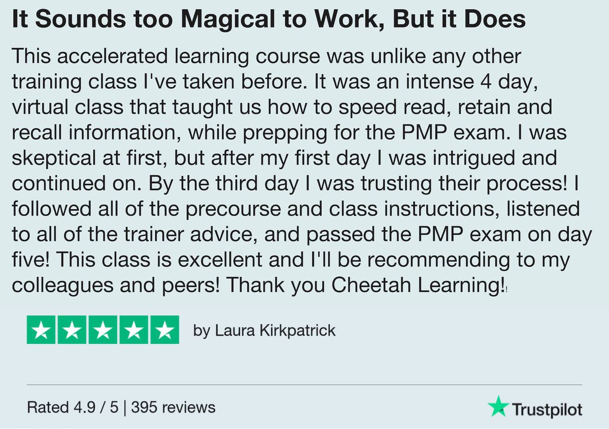 CheetahLearning's tweet image. We love helping people cross the PMP Finish Line, Cheetah FAST  #PMPExamPrep #CheetahFAST