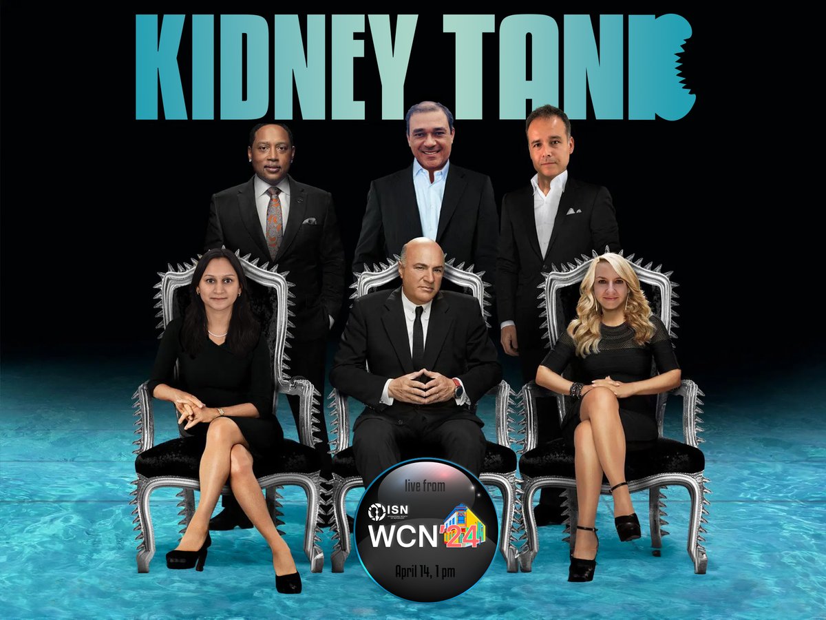 📢 SAVE THE DATE for the WCN'24 for the Spotlight session: 'Kidney Tank: Social Media as a Professional Tool,' with many surprises and an exciting interactive session 🗓️ April 14 🕐 1 pm 📍 Spotlight stage 2 🔗 wcn24.theisn.org/event/session/…