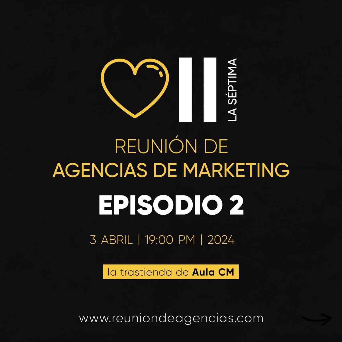 🟡 El próximo miércoles a las 19h estrenamos el Episodio 2 de la 7ª Reunión de Agencias en YouTube. 

Es el episodio que resume las 5 mesas debate que faltaban, después de las 5 primeras del episodio 1, con 7 especialistas cada una.

#ReuniondeAgencias