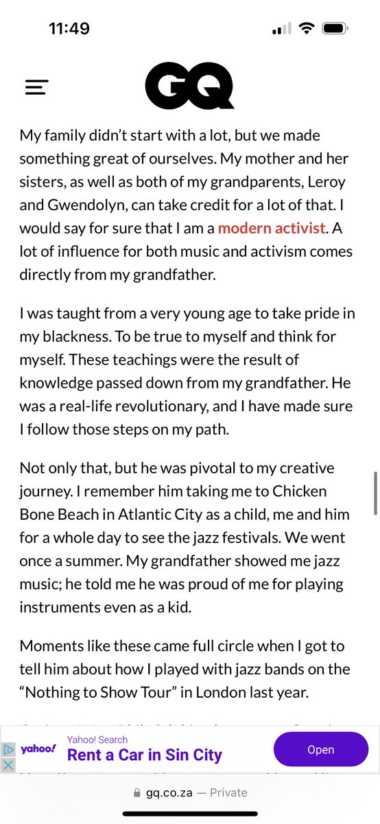 ronnieriggles's tweet photo. Derelict to dapper, West Philly to South Africa. 

Thank you to GQ for this in depth article about my music and my artistic journey. Thank you for allowing me to tell a piece  of both mine and my family's story.

https://t.co/cuAPJySUPA https://t.co/9vt5392c4j