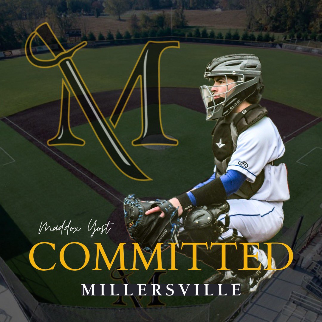 I’m excited to announce my commitment to play baseball at Millersville University. I’d like to thank my friends, family, and coaches that have helped me get to this point. #rollville