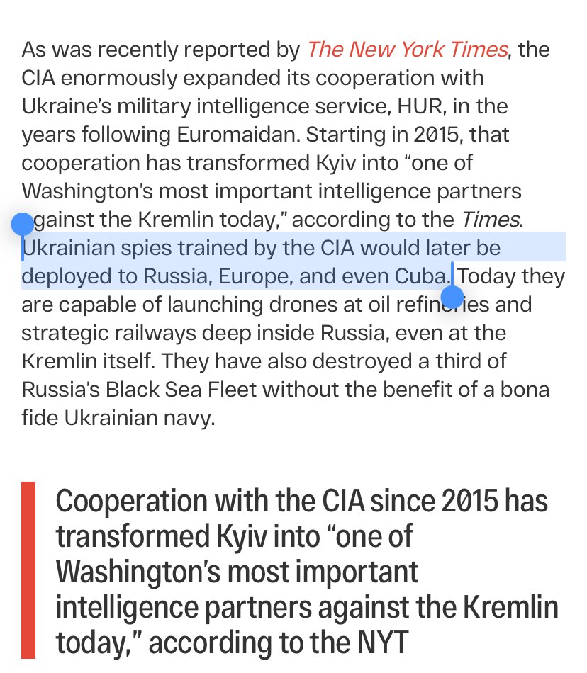 Still making my way through the new Insider piece on the Havana syndrome story, and this bit leapt out to me as a Cubanist 👀👀👀 What were CIA trained Ukrainians gathering intel on in Cuba?