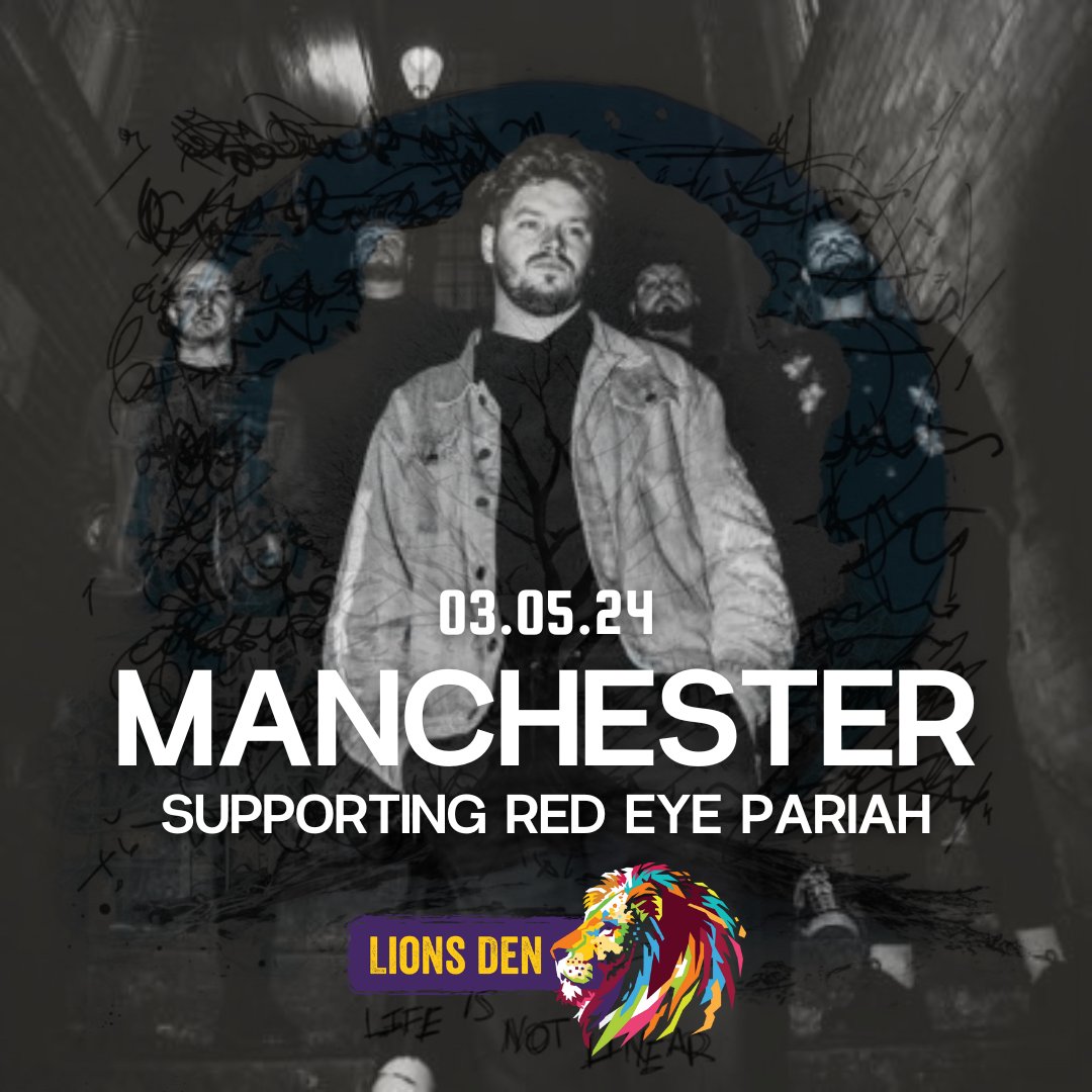 MANCHESTER 🐝 Arcade State return to Lions Den next month! Having just released their brilliant debut album “Life is not linear” you can catch them supporting Red Eye Pariah! 🎟️fatso.ma/ZjbM #Manchdester #Music #Gigs