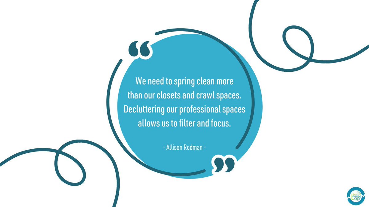 💡 How are you spring cleaning your professional space?

#LearningLesson #professionallearning #personalizedPL #PD #professionaldevelopment #StillLearning #capacitybuilding #wholeeducator