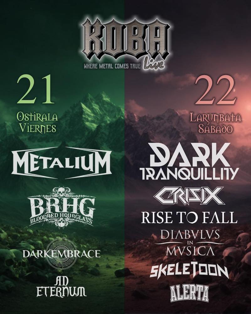 Abadiñoko Koba Live jaialdia ekainaren 21ean eta 22an egingo dute hirugarrenez. Sugaar musika elkarte antolatzaileak egun bakoitzeko taldeen banaketa iragarri du!

herrikoburdina.eus/koba-live-jaia…

<a href="/Kobalive_metal/">Kobalive</a>