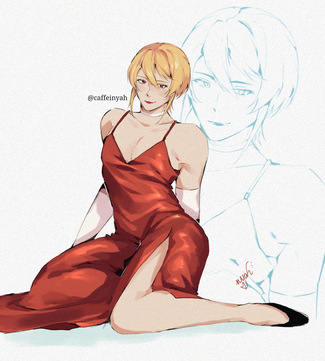 william......... in a dress..... happy birthday.... #yuumori