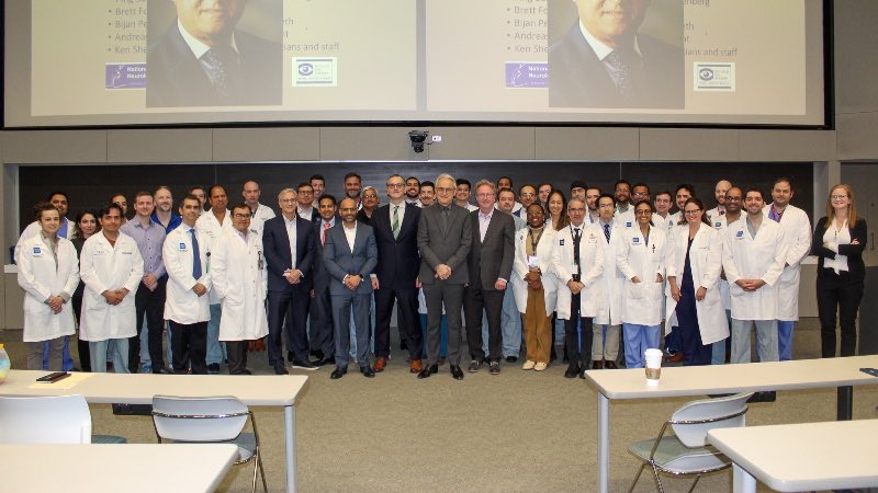 What a privilege to return to @BCMNeurosurgery! I deeply appreciate this great institution and the great people there who taught me so much, especially Dr. Ray Sawaya. Thanks to @DoctorGRao and colleagues for hosting me as the 10th Annual Sawaya Visiting Professor. #gratitude