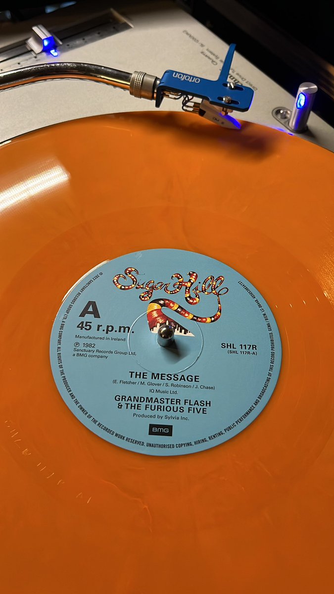 40th anniversary orange vinyl reissue 
#sugarhill #themessage #grandmasterflash