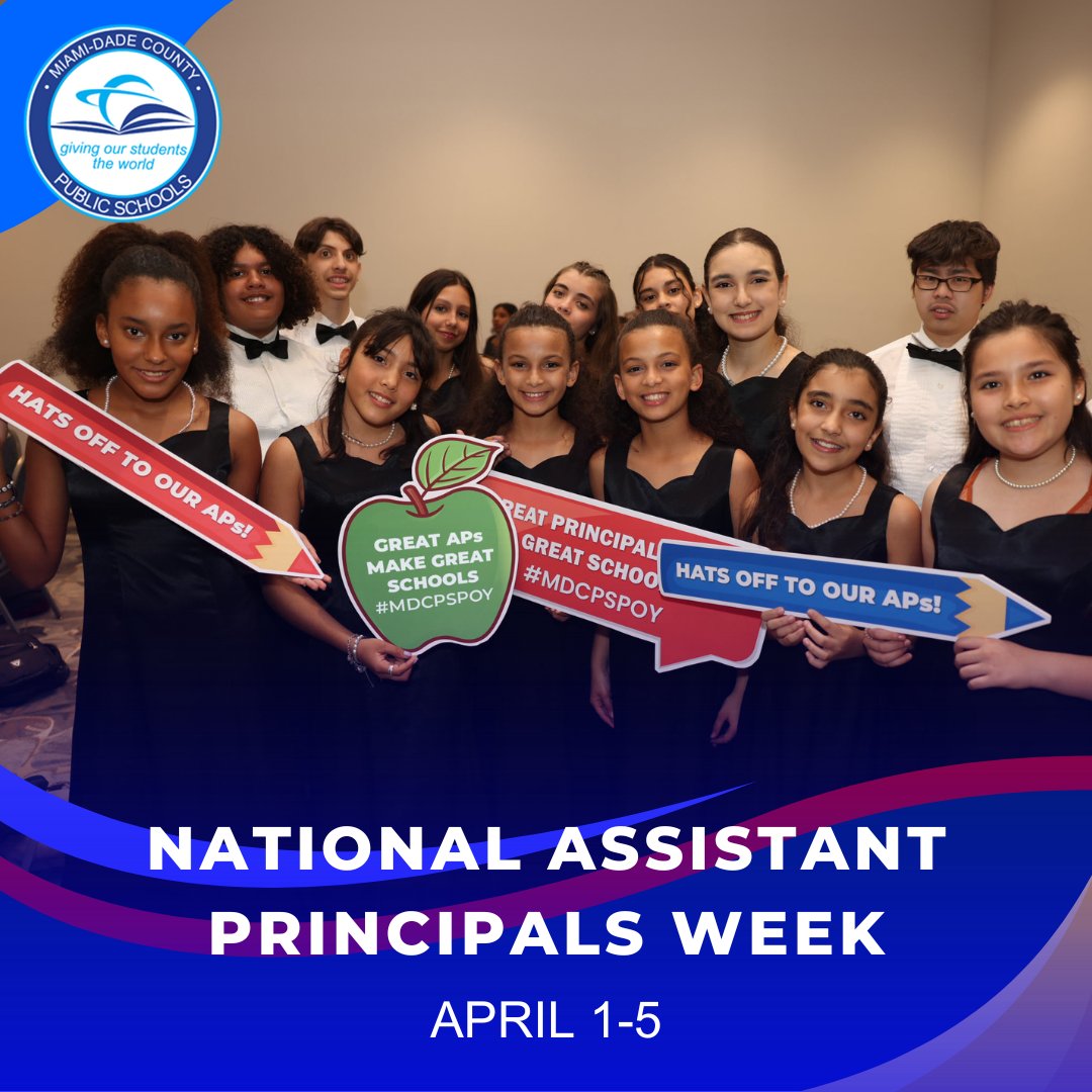 Celebrating National Assistant Principals Week! Special thanks to all the incredible @MDCPS Assistant Principals who work tirelessly to support students, teachers, and staff in our schools. Your dedication and leadership are truly appreciated. #YourBestChoiceMDCPS