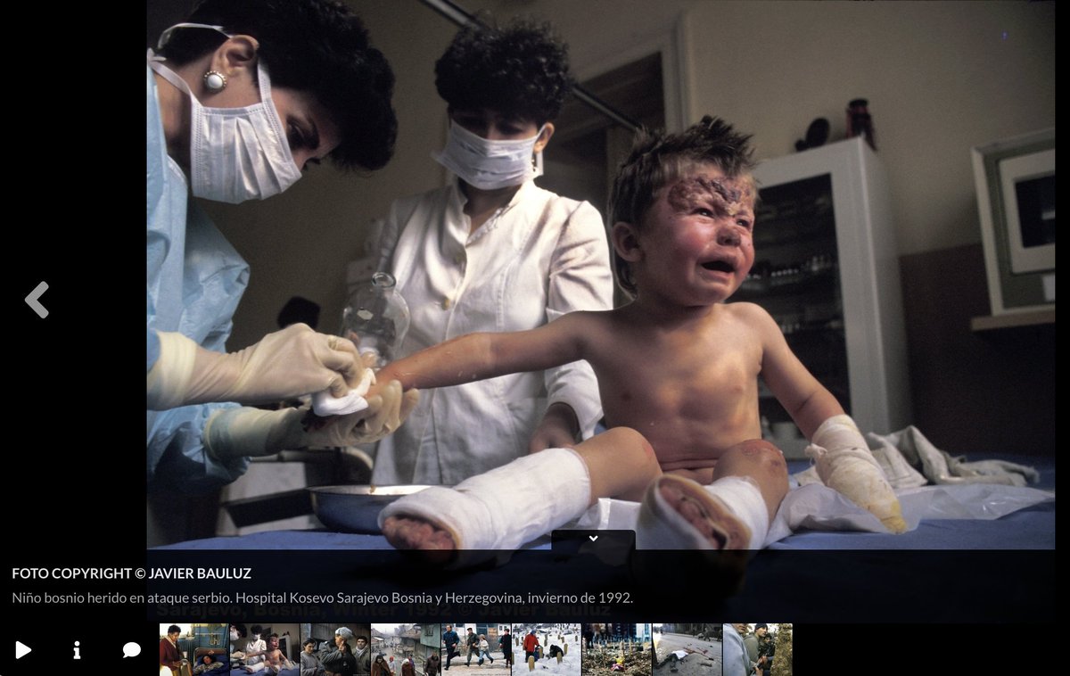 Hoy hace 32 años empezó el #GenocidioBosnia 1992-1995 Hoy, en pleno #GenocidioEnGaza No aprendemos.... PD Gracias @SniperAlleyPhot por mantener la historia gráfica de los #fotoperiodistas que la vivimos. 👇👇👇 sniperalley.photo/photographers/…