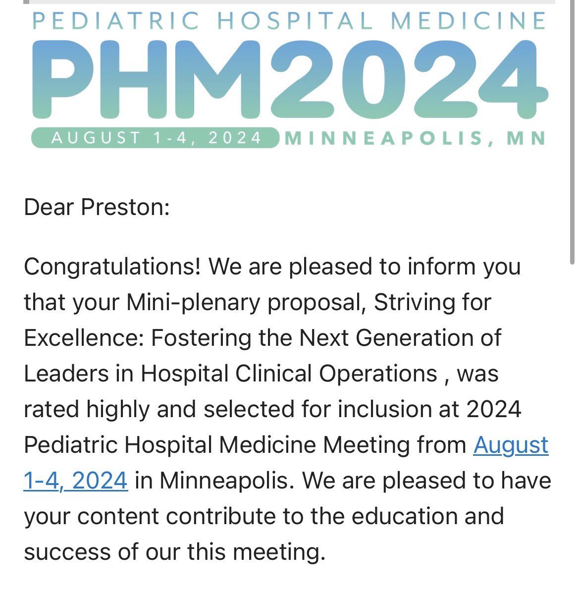 So excited to share our work at the upcoming #PHM2024 conference! @ChildrensPhila @choppedsres