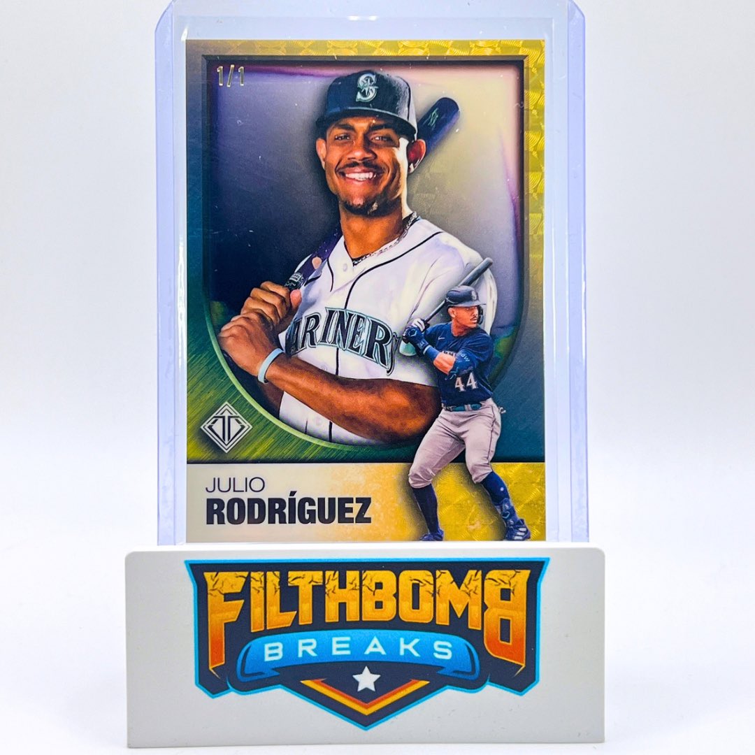 filthbombbreaks's tweet photo. Julio Rodriguez • 1/1 • Superfractor • 2023 Topps Transcendent •

@FilthbombBreaks • DM to Find Out How You Can Break Sports Cards With US!

#juliorodriguez #jrod #marinerscards https://t.co/3rt7CyVb7d