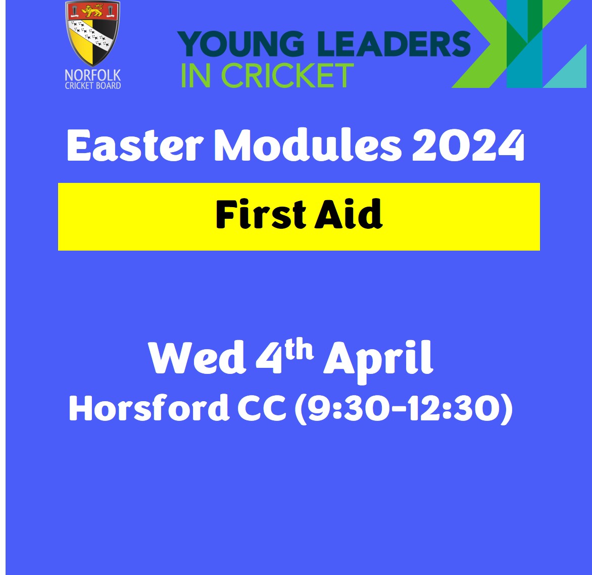 Young Leaders In Cricket is back for 2024 (14-16 Years)🏏 The programme will see candidates complete modules on Coaching, Officiating, Groundskeeping, Fundraising and First Aid! Modules this Easter and throughout 2024 school holidays! BOOK Today 🔗 norfolkcricket.co.uk/young-leaders-…
