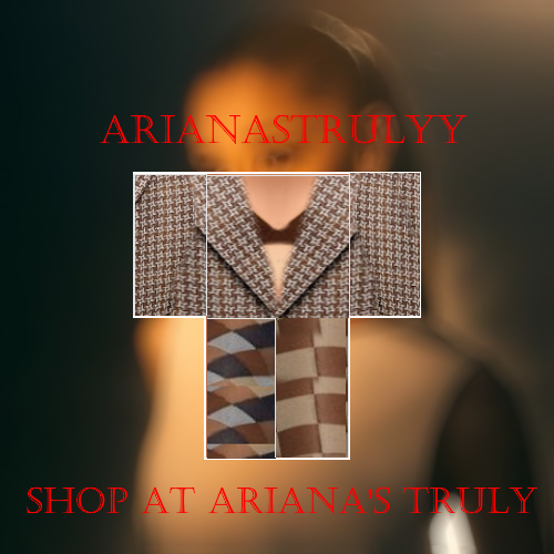 arianasstrulyy's tweet photo. Hi Twitter! I'm Ariana and you could say, that I'm quite new to the Roblox Clothing industry. I've already made clothes in my group, that are Ariana Grande themed! So, if you're an arianator and play roblox, be sure to check out "Ariana's Truly" ♡
Here are some of my projects: https://t.co/KSlYsJJWjA