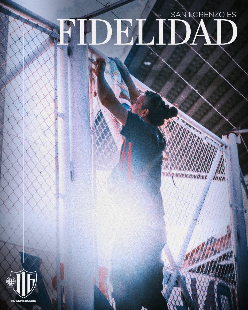 San Lorenzo es todo.
Nos llena el alma.
Y nadie podrá comprenderlo, a menos que lo viva así.