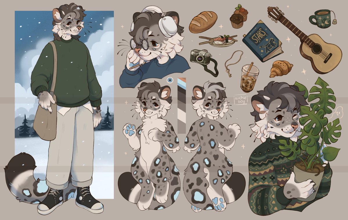 Reference sheet for my dear friend @/lachlanglace 🤍