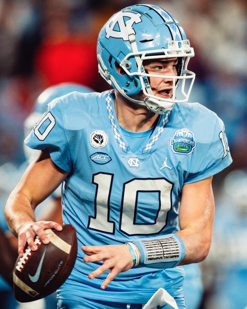 Highest Passing Grade on 20+ Yard Throws Since 2022: 🎯 Drake Maye, North Carolina: 99.0