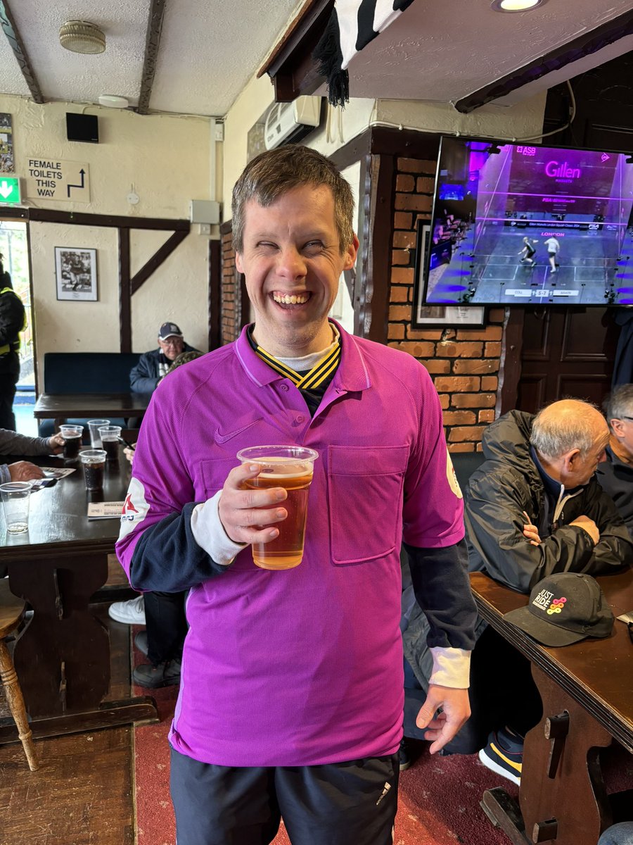 Referees get a lot of stick on social media so praise where it’s due. Today’s officials spotted my friend Graeme pitchside today and gave him a spare shirt. It made his day and he sent a few people off in the bar!