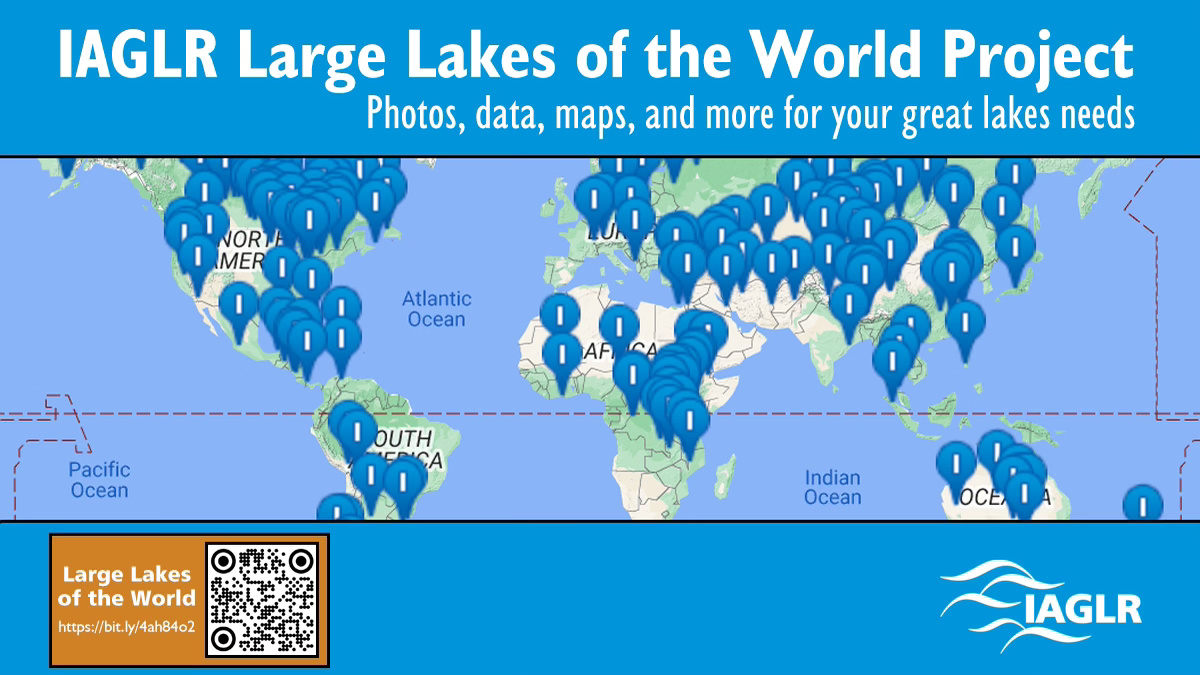 Are you looking for interactive maps, lake data, research, and photos of great lakes? Check out the IAGLR Large Lakes of the World Project: bit.ly/4ah84o2 #GreatLakesSci