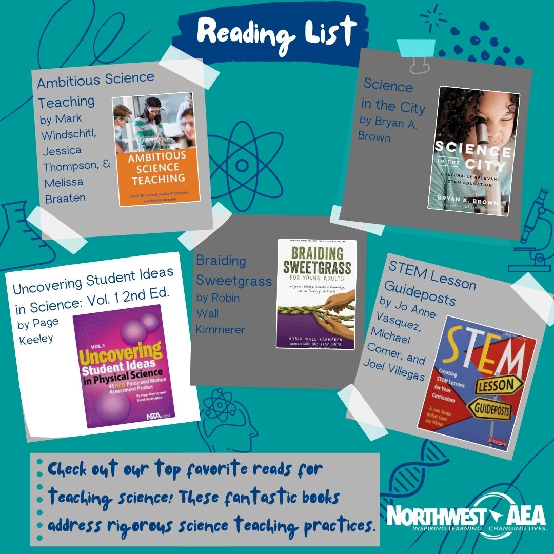 The top five books for science teachers to read are: 1. Ambitious Science Teaching 2. Science in the City 3. Uncovering Student Ideas in Science: Vol. 1 2nd Ed. 4. Braiding Sweetgrass 5. STEM Lesson Guideposts Which one is your favorite?