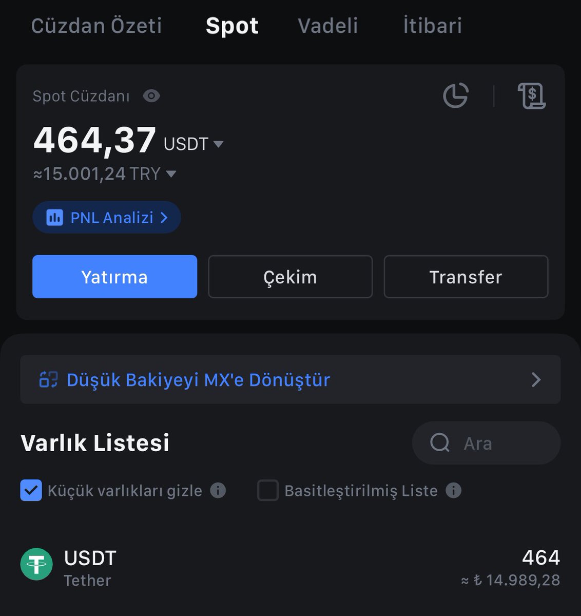 5 sıkı takipcime 15.000 TL gönderiyorum.

Etkinligi birazdan paylaşıcam herkes bildirimleri açsın.

Bakalım kimler #USDT kazanmak istiyor görelim.

#Bitcoin #Ethereum #Crypto #Altcoins #MEXC #DolarTL #ekgyo #usdtry #gesan