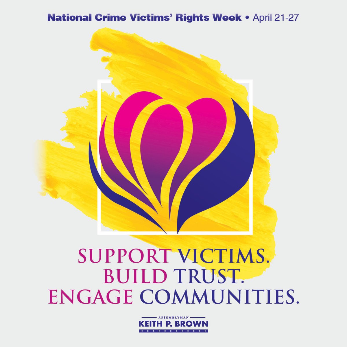 This National Crime Victims’ Rights Week is dedicated to understanding and learning about the effects victimization has on individuals and their families as well as promoting policy that helps those affected by crime.