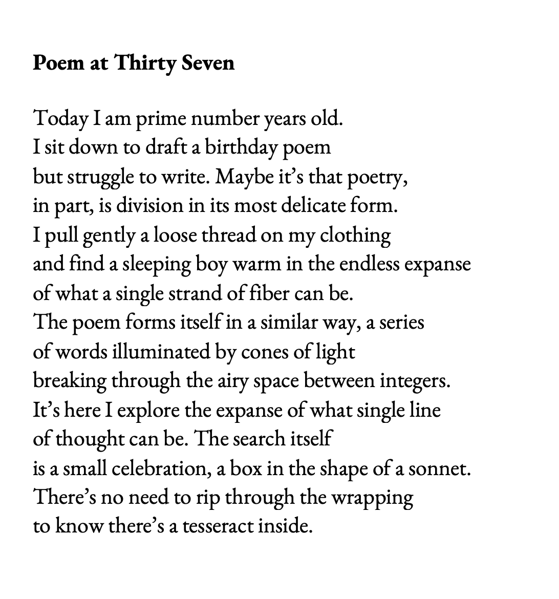 Today is my birthday (no fooling) and the start of National Poetry Month. In celebration, I'm sharing a very early draft of today's attempt at a birthday poem.