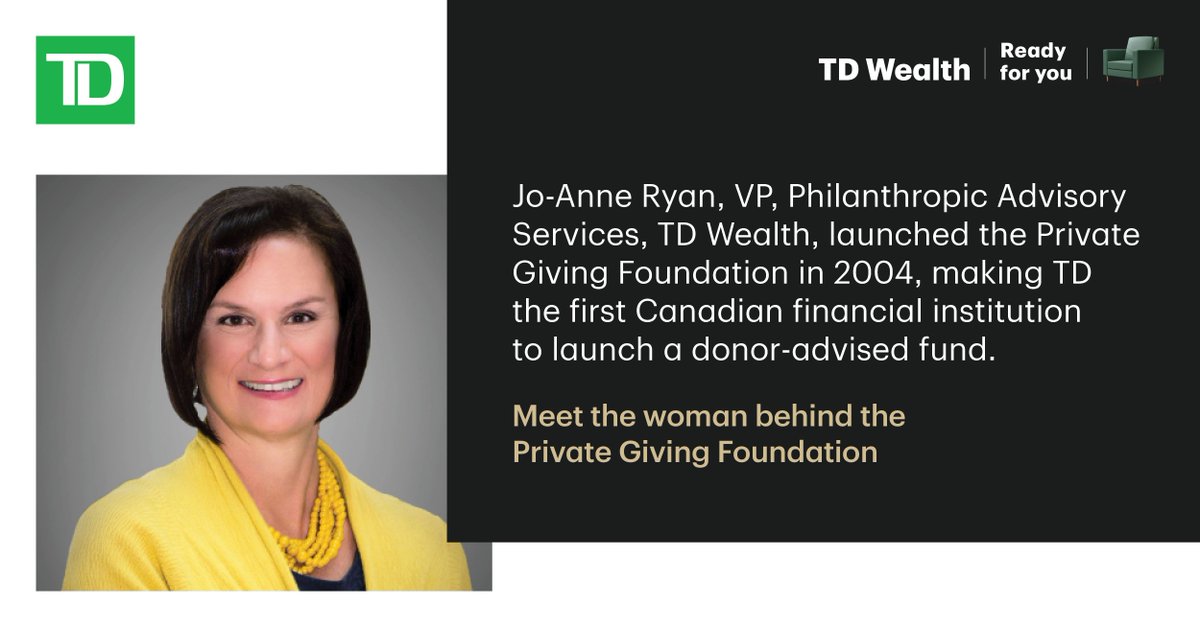 Meet the woman behind the Private Giving Foundation!
socialcentre.td.com/tGu3_8