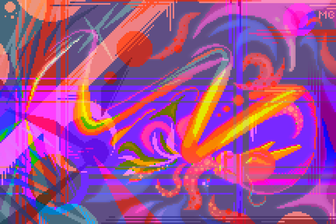idk.. kinda a mess, but still fun I guess.

#pixelart #drawing #painting #aseprite #pixelartist #art #dragon #effect #bright #vivid