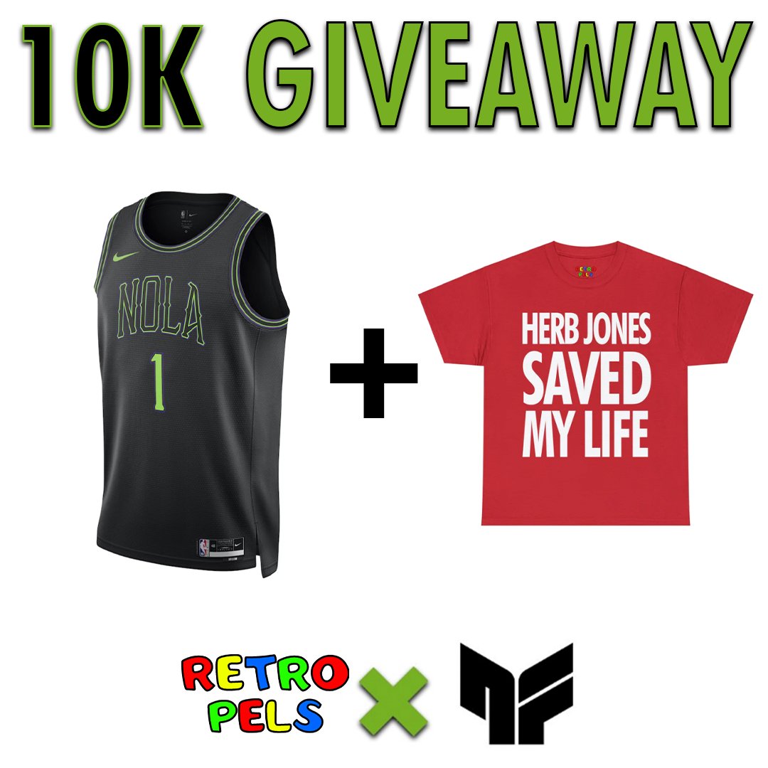 retro_pels's tweet image. 🔵🟢CITY EDITION JERSEY GIVEAWAY🟡🔴

1 Grand Prize:
- City Edition jersey of your choice (up to $150)
- any shirt from retropels.com

To enter:
- follow both @retro_pels &amp;amp; @NolaFlightGG 
- RT this tweet
- Like this tweet

Giveaway ends 4/6 10:00am #Pelicans