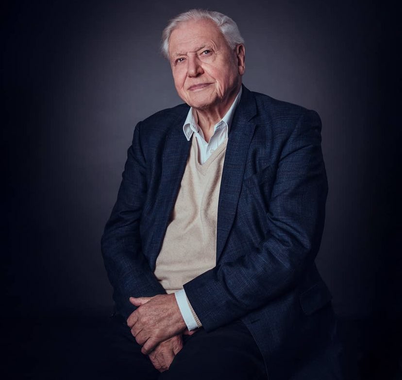 David Attenborough, legendary British broadcaster, age 97.