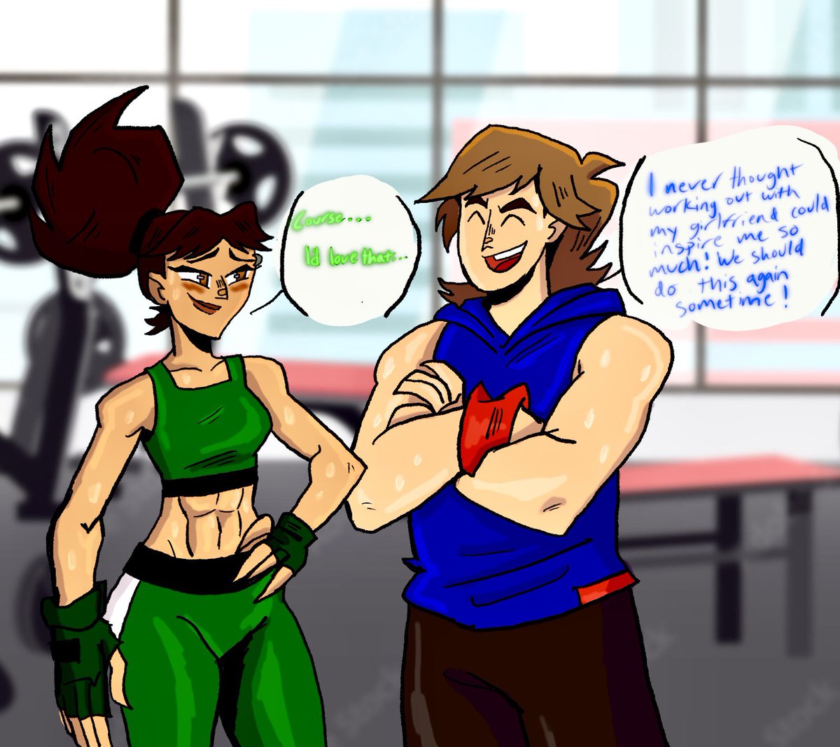 Another idea I had for them, had a fun time with this one 
#ripaxel #rippertotaldrama #axeltotaldrama #totaldramareboot #totaldrama #tdtwt #digitalart