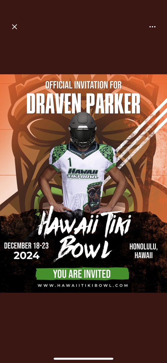 Thanks for the invite to the tiki bowl @HawaiiTikiBowl