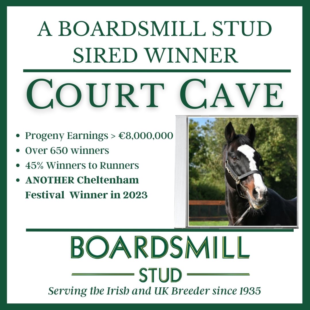 Boardsmill bred Hung Jury by #COURTCAVE wins the Hunt Members at Gloustershire Point to Point (a 2nd win for his dam this weekend). Congrats to @SianBrooke2, jockey J Wilmot & Owners The GB Club. A grad of @Goffs1866 #ArkleSale from Boardsmill to @CharliePoste & Francesca Nimmo.