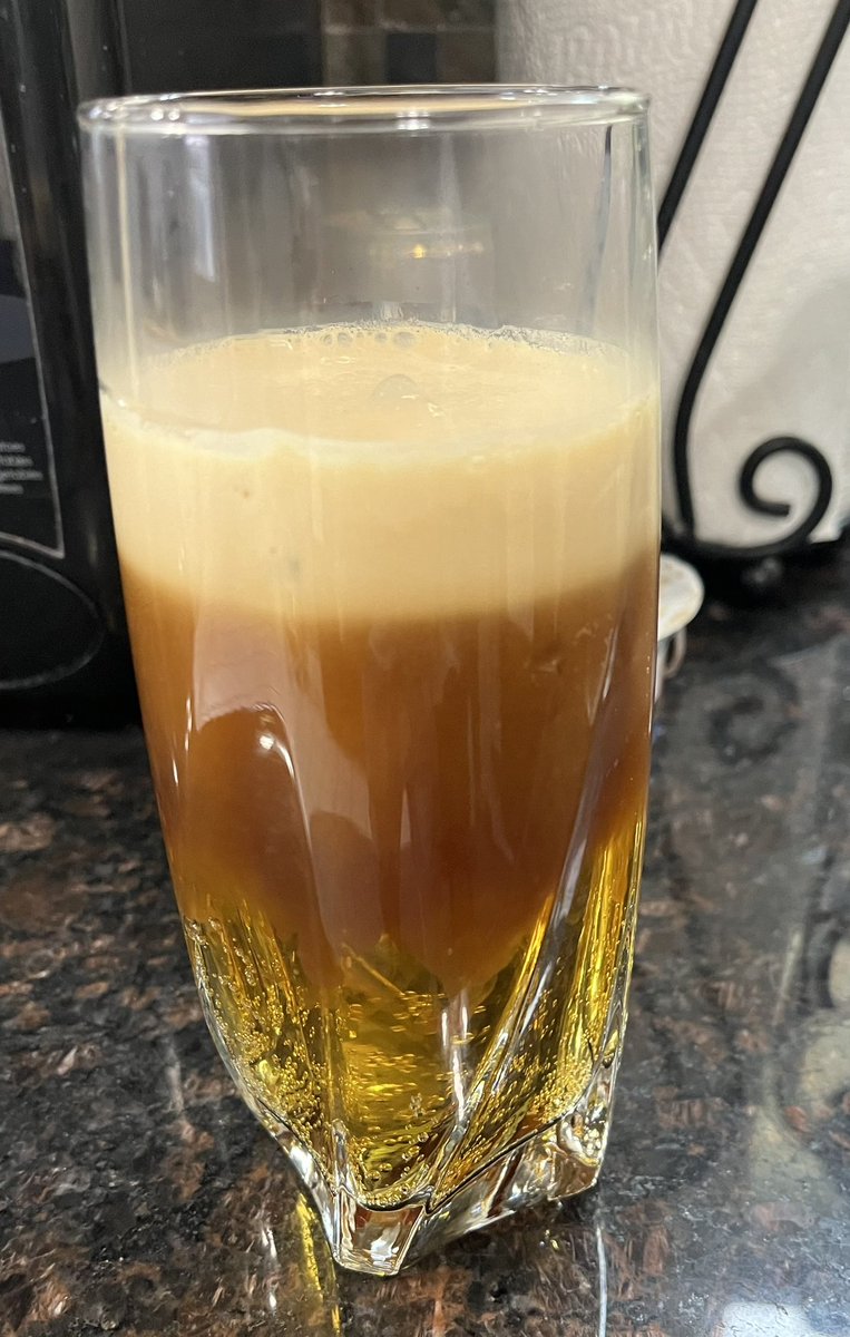 Duffy 🍌 (@duffyradio) on Twitter photo When you float <a href="/DeadSledCoffee/">Dead Sled Coffee ☕️</a> espresso over Redbull… you get a Dirty Bull. #spillingthebeans #podcast When you float <a href="/DeadSledCoffee/">Dead Sled Coffee ☕️</a> espresso over Redbull… you get a Dirty Bull. #spillingthebeans #podcast